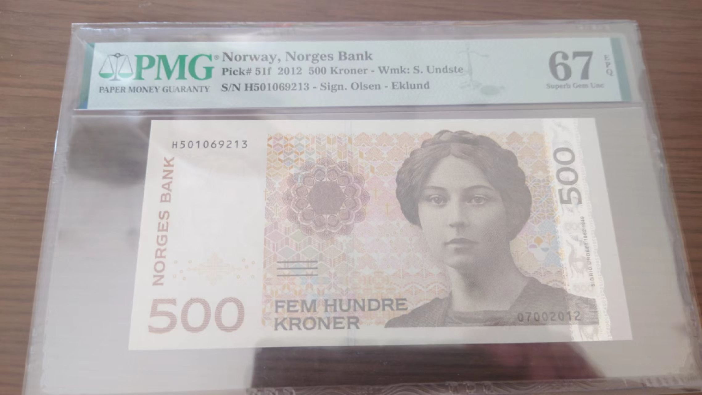 11.11日【囧羊收藏】双11评级币专场（总第48期暨2022年第五期） 2012年挪威500克朗 全程无47PMG67E高分 