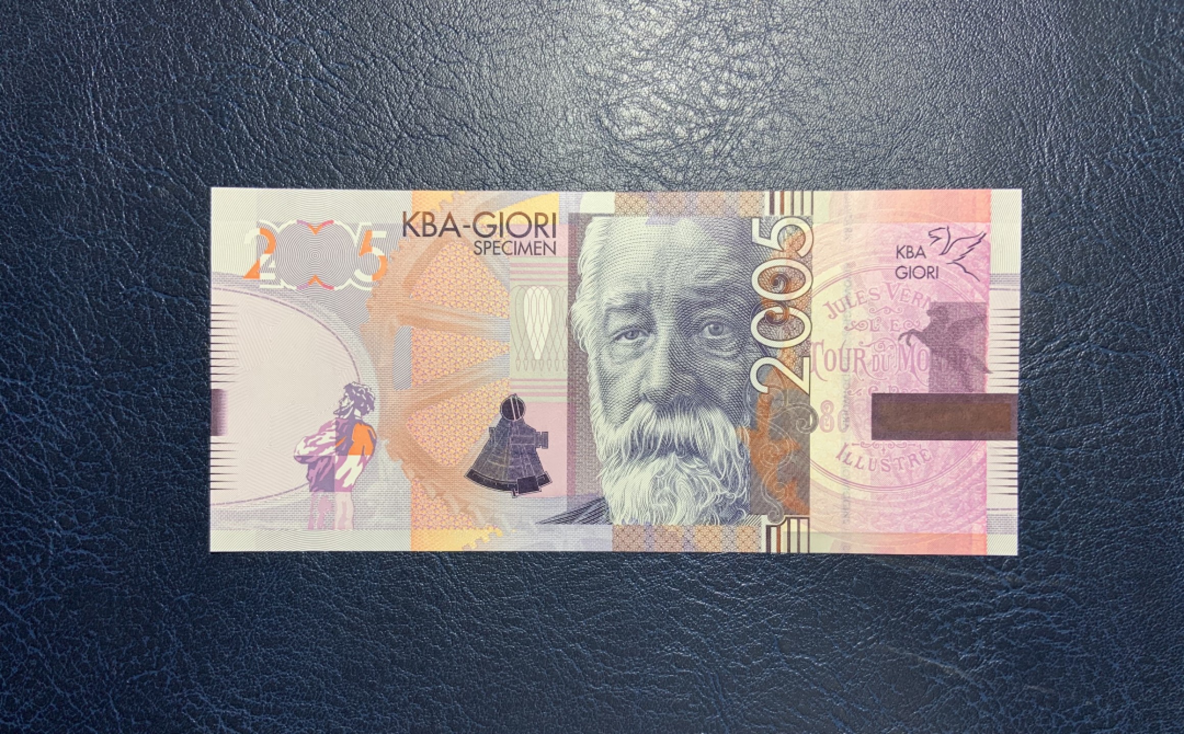 收藏联盟Quantum Auction 第205期拍卖 瑞士KBA公司儒勒凡尔纳测试钞 品相全新UNC