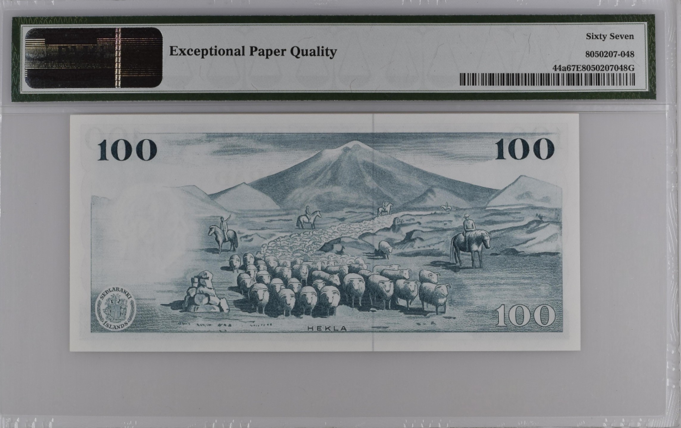 收藏联盟Quantum Auction 第206期拍卖 冰岛1961年100克朗 PMG67  BWC代印