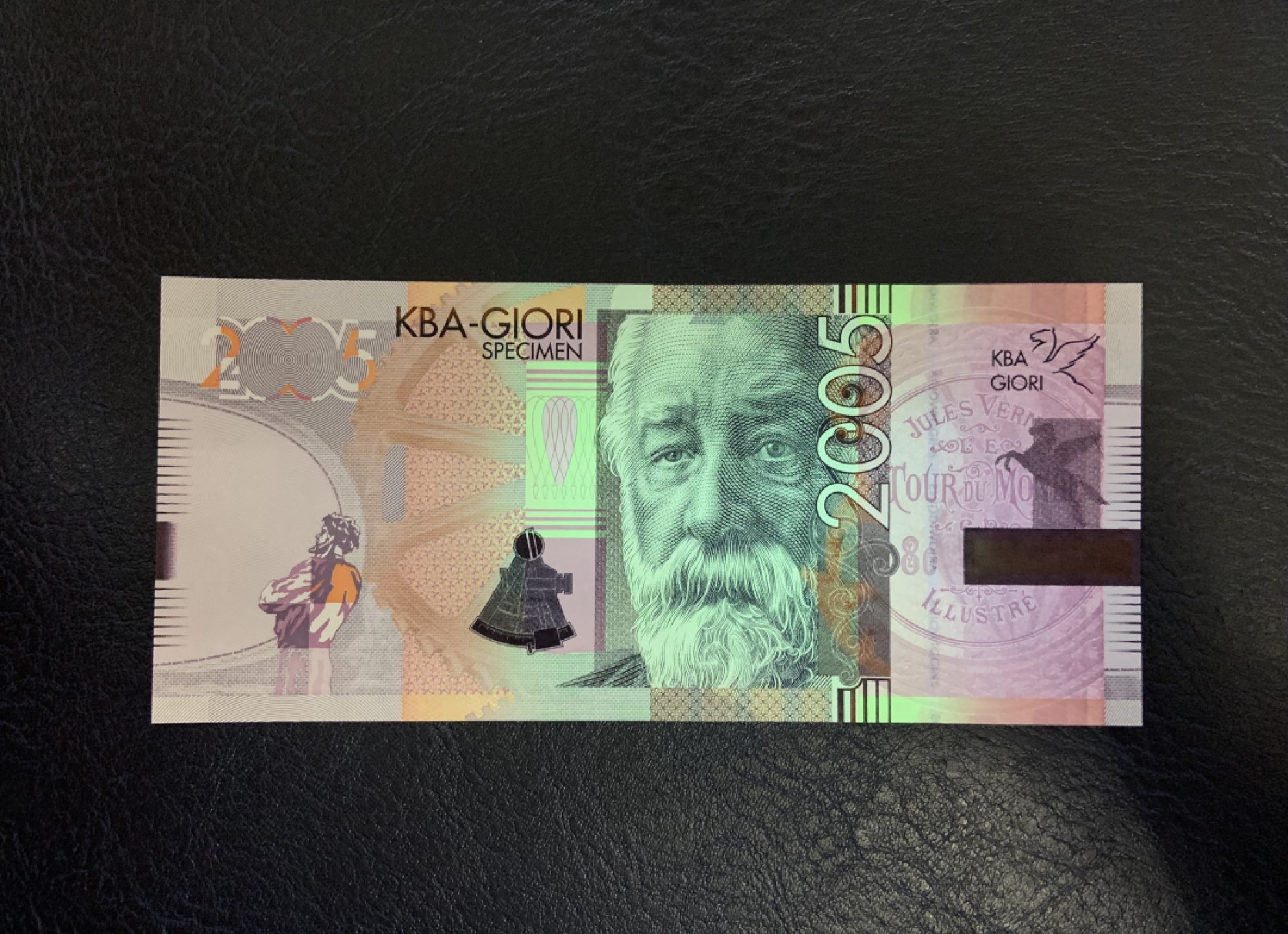 收藏联盟Quantum Auction 第205期拍卖 瑞士KBA公司儒勒凡尔纳测试钞 品相全新UNC