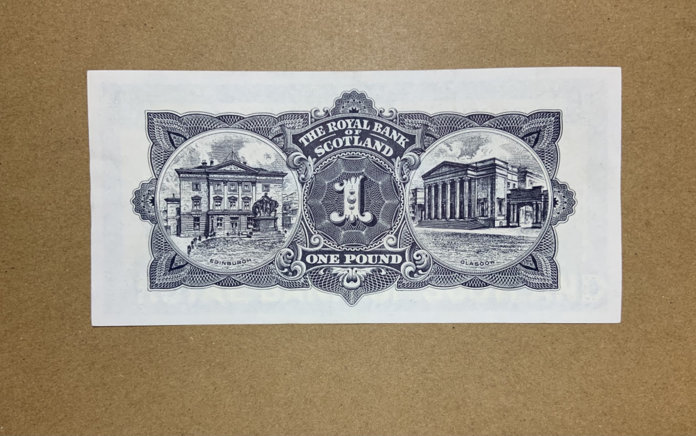 收藏联盟Quantum Auction 第206期拍卖 苏格兰皇家银行1966年1镑 品相AU