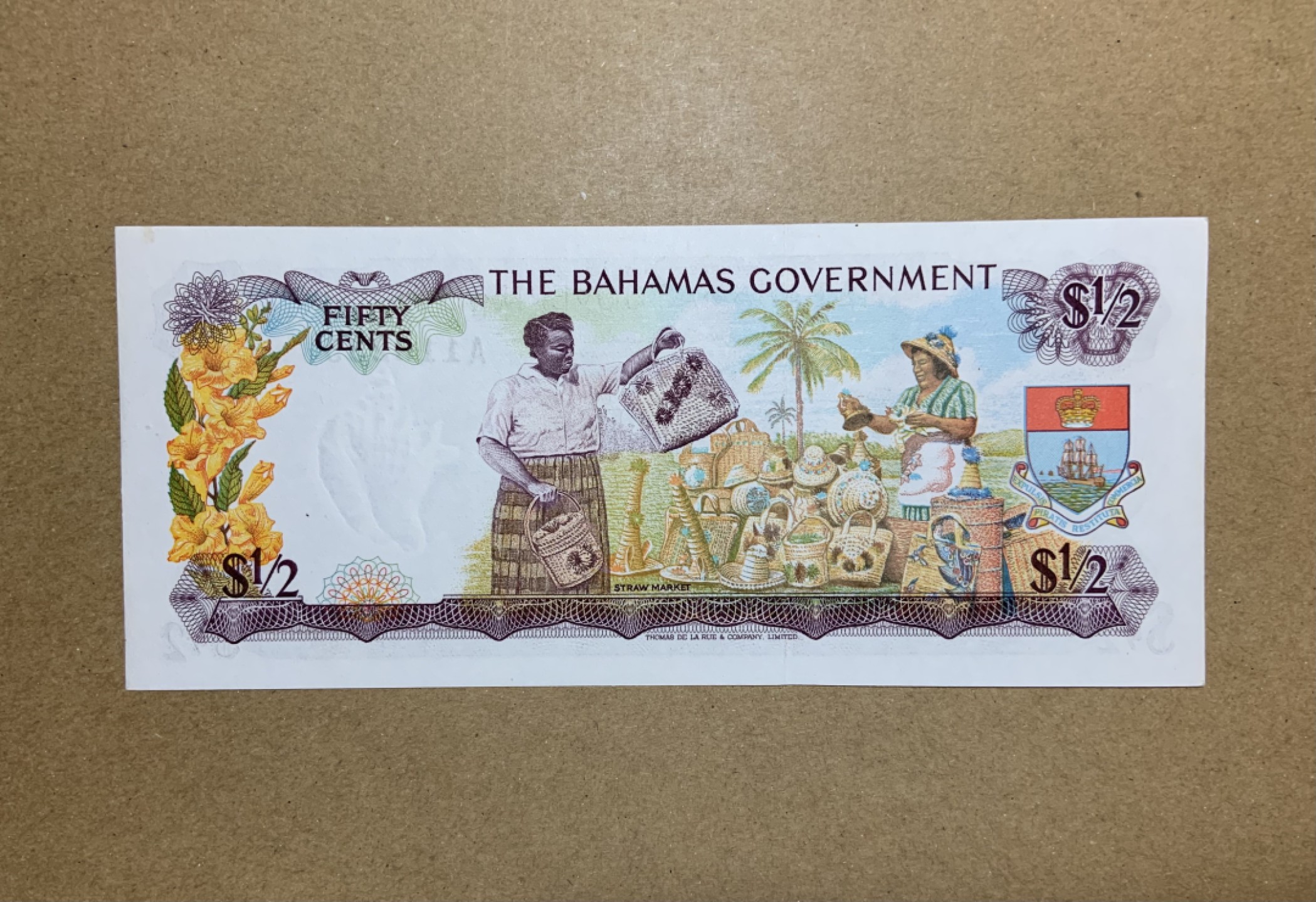 收藏联盟Quantum Auction 第206期拍卖 巴哈马1965年0.5元 品相UNC- 首发年份A冠