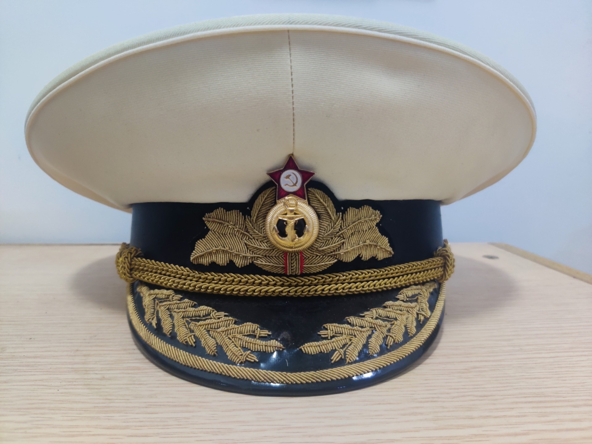 全场0元起拍 第12期 咸鱼国勋章拍卖专场 11月9日（周三）下午6：00开始 苏联海军将官礼服大檐帽 頭圍：60cm