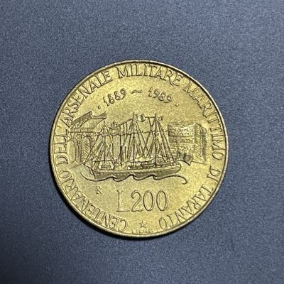外国硬币0元起拍（25） - 意大利200里拉纪念币