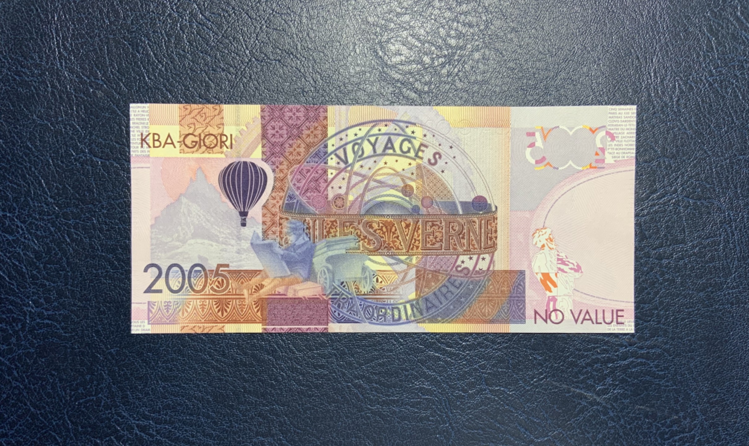 收藏联盟Quantum Auction 第205期拍卖 瑞士KBA公司儒勒凡尔纳测试钞 品相全新UNC