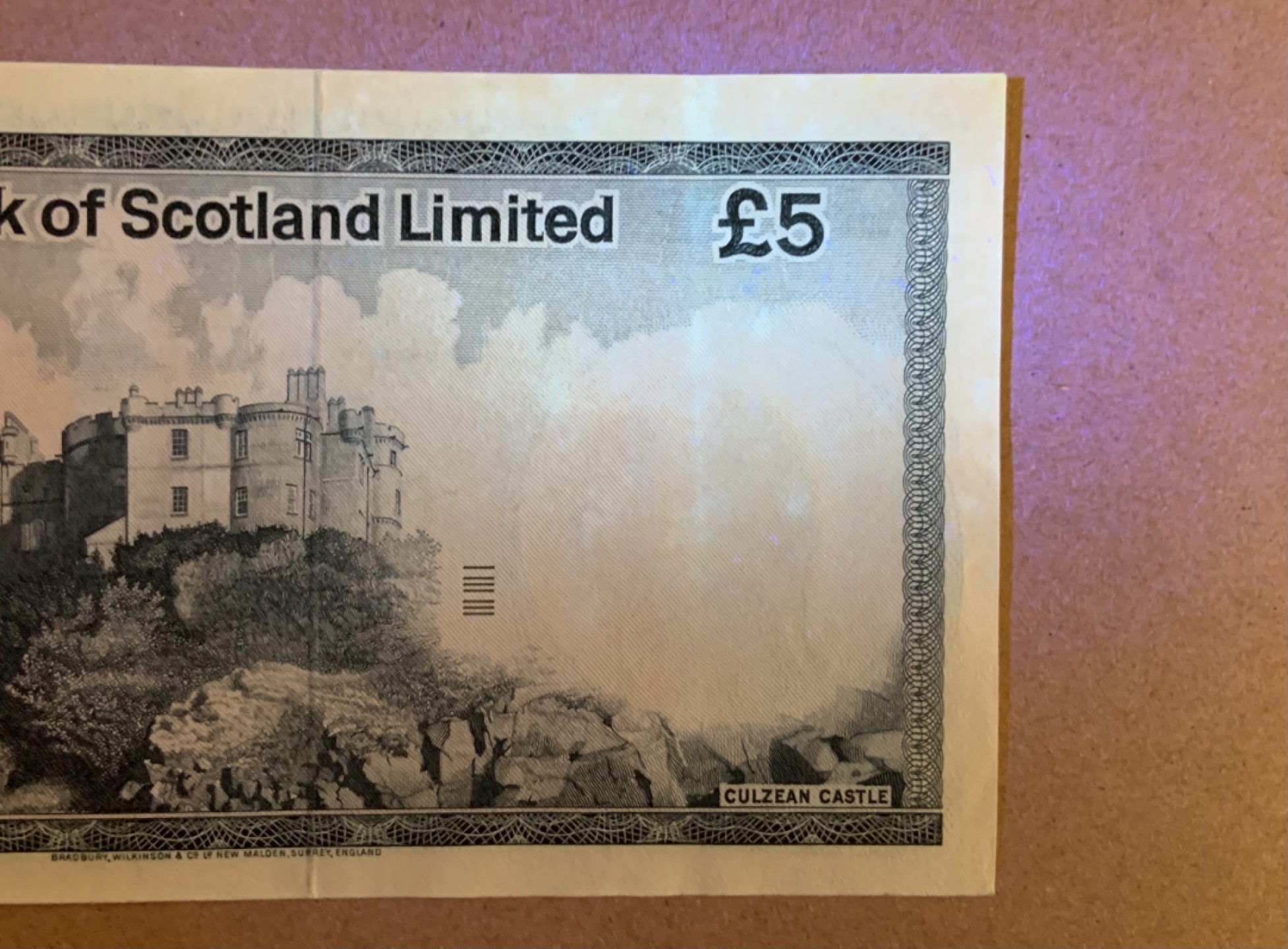 收藏联盟Quantum Auction 第206期拍卖 苏格兰1978年5镑 品相UNC-