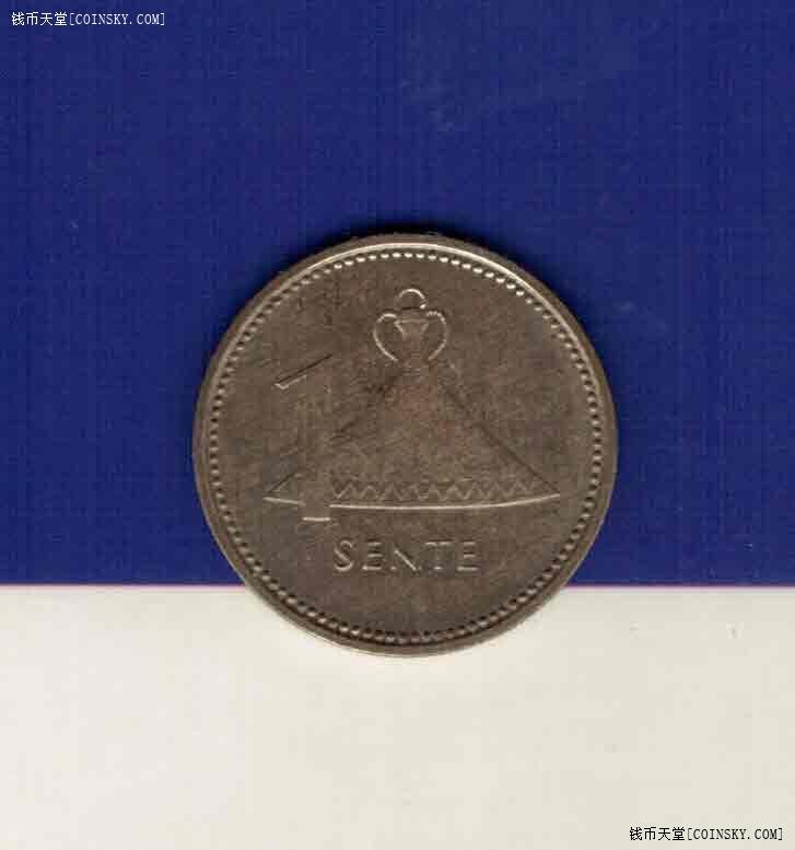 莱索托1992年1分 非洲硬币 实物如图 AUNC