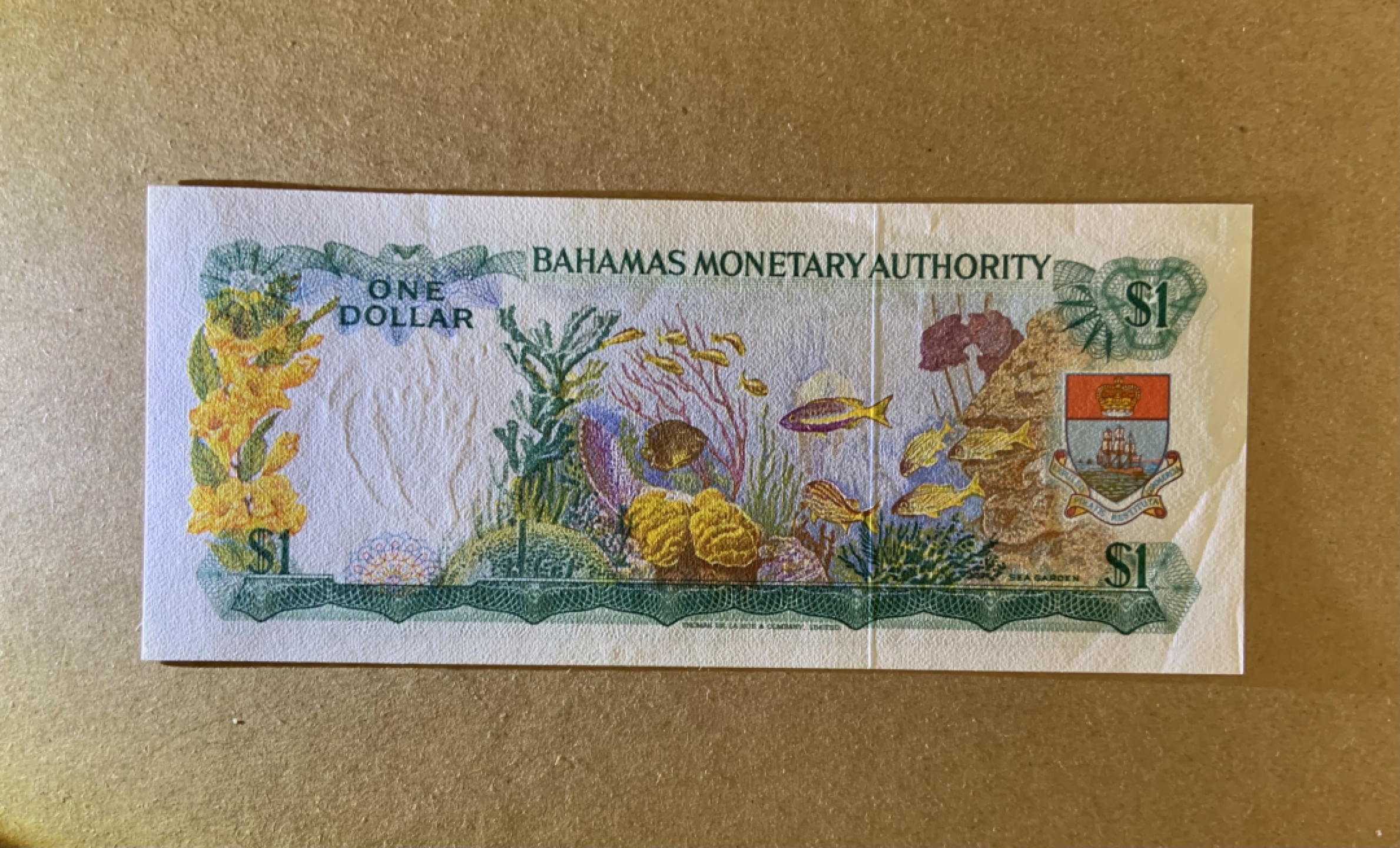 收藏联盟Quantum Auction 第206期拍卖 巴哈马1968年1元 品相UNC- 稀少年份