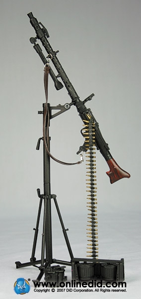 零元拍：DID 80045 1/6 绝版德军MG34机枪手，全新未拆。