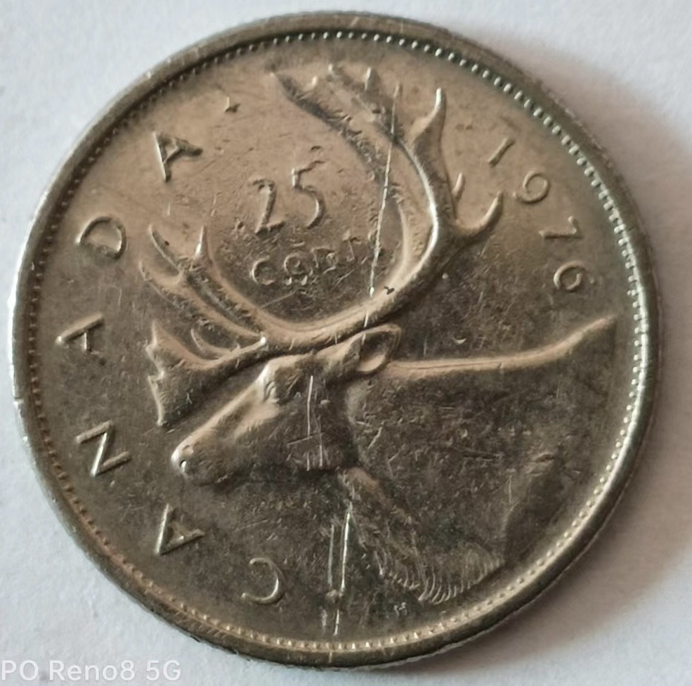 泡泡堂第140期  世界硬币专场（无押金，无佣金，捡漏，全场20包邮，偏远地区除外） 加拿大1976年25分