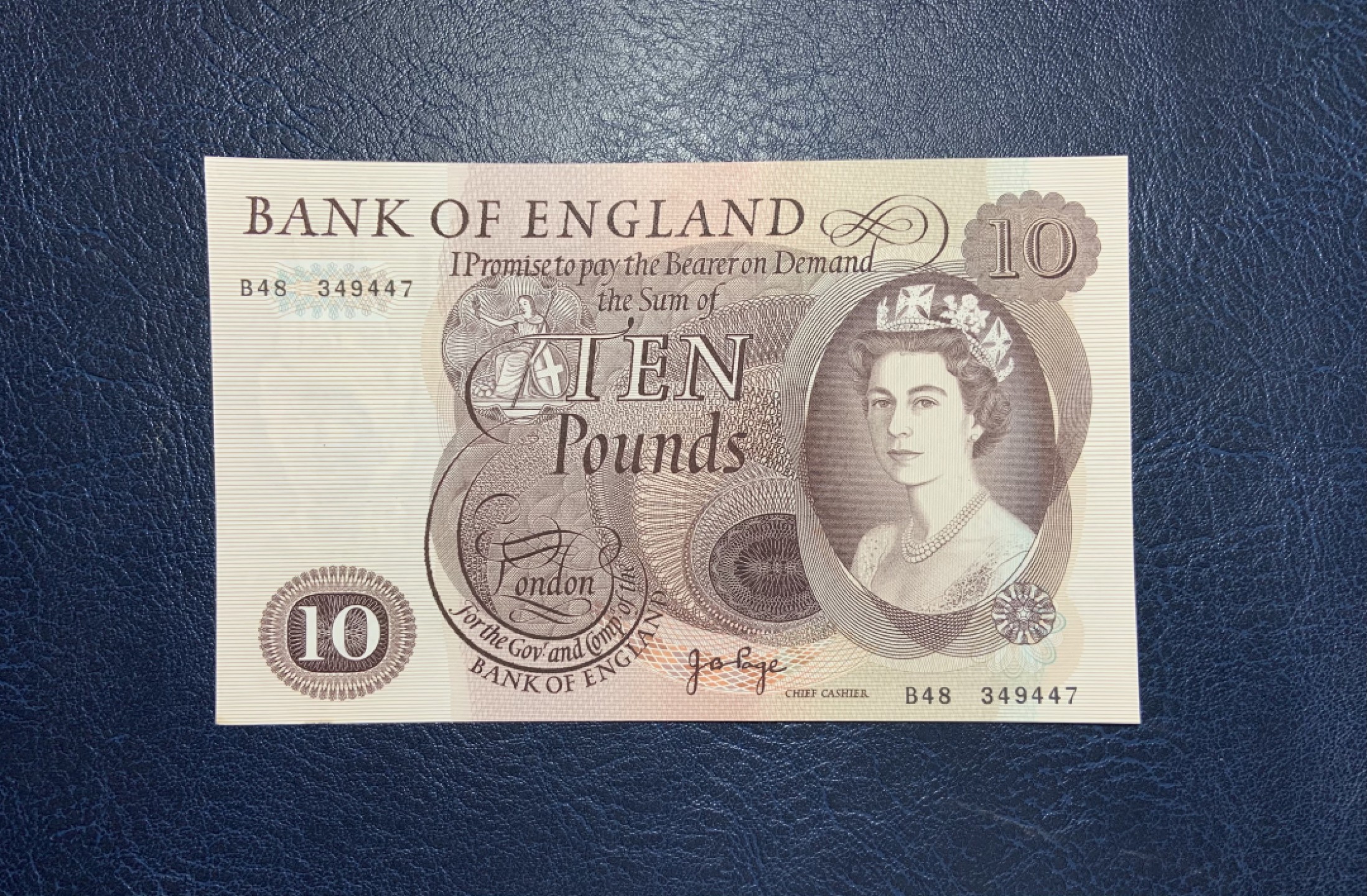 收藏联盟Quantum Auction 第206期拍卖 英国1970-75年10镑 品相AU+