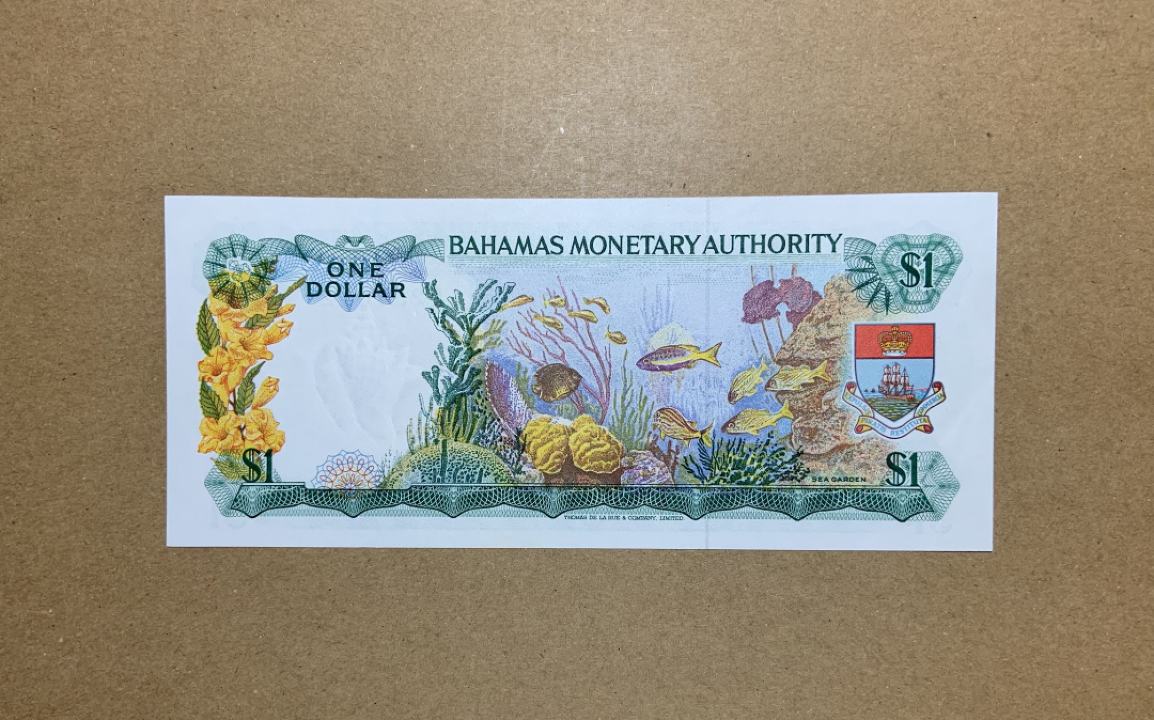 收藏联盟Quantum Auction 第206期拍卖 巴哈马1968年1元 品相UNC- 稀少年份