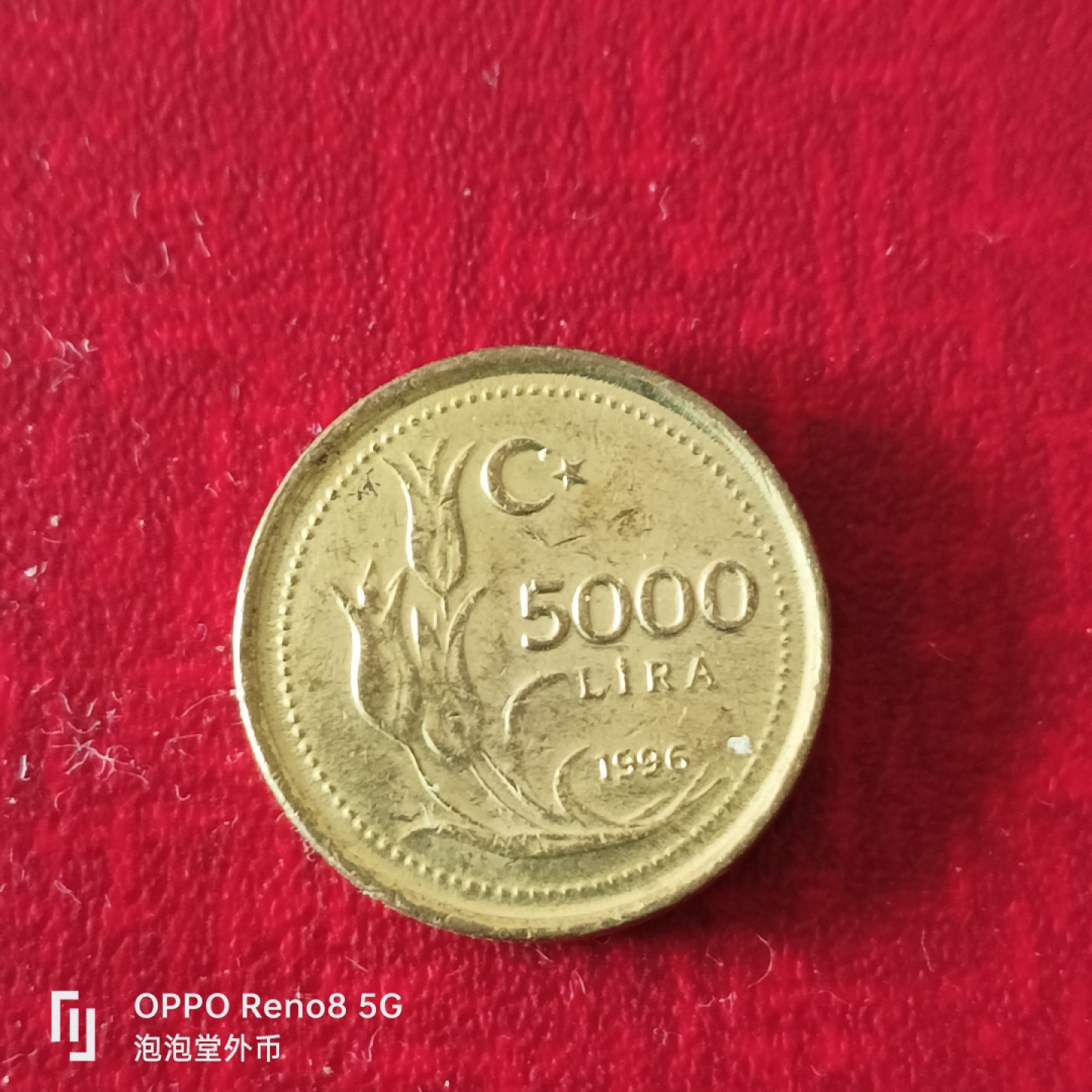 泡泡堂微拍第二十三幕精品硬币捡漏专场👿👿，零佣金，零押金，累计满二十元包邮 全新土耳其5000里亚尔