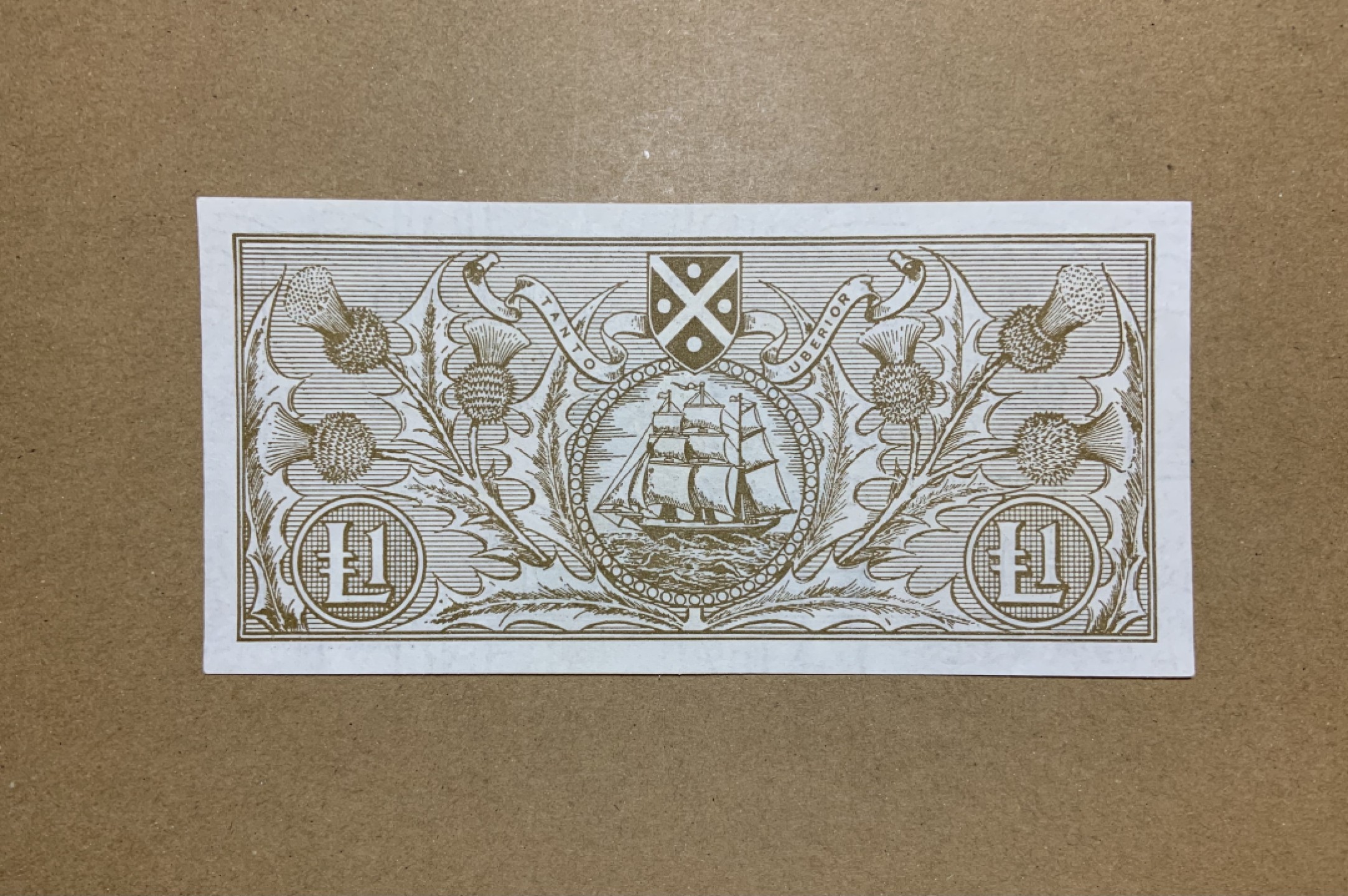 收藏联盟Quantum Auction 第206期拍卖 苏格兰1965年1镑 品相AU- 