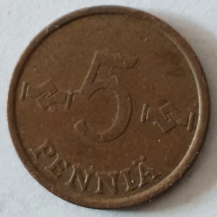 泡泡堂第140期  世界硬币专场（无押金，无佣金，捡漏，全场20包邮，偏远地区除外） 芬兰五分铜