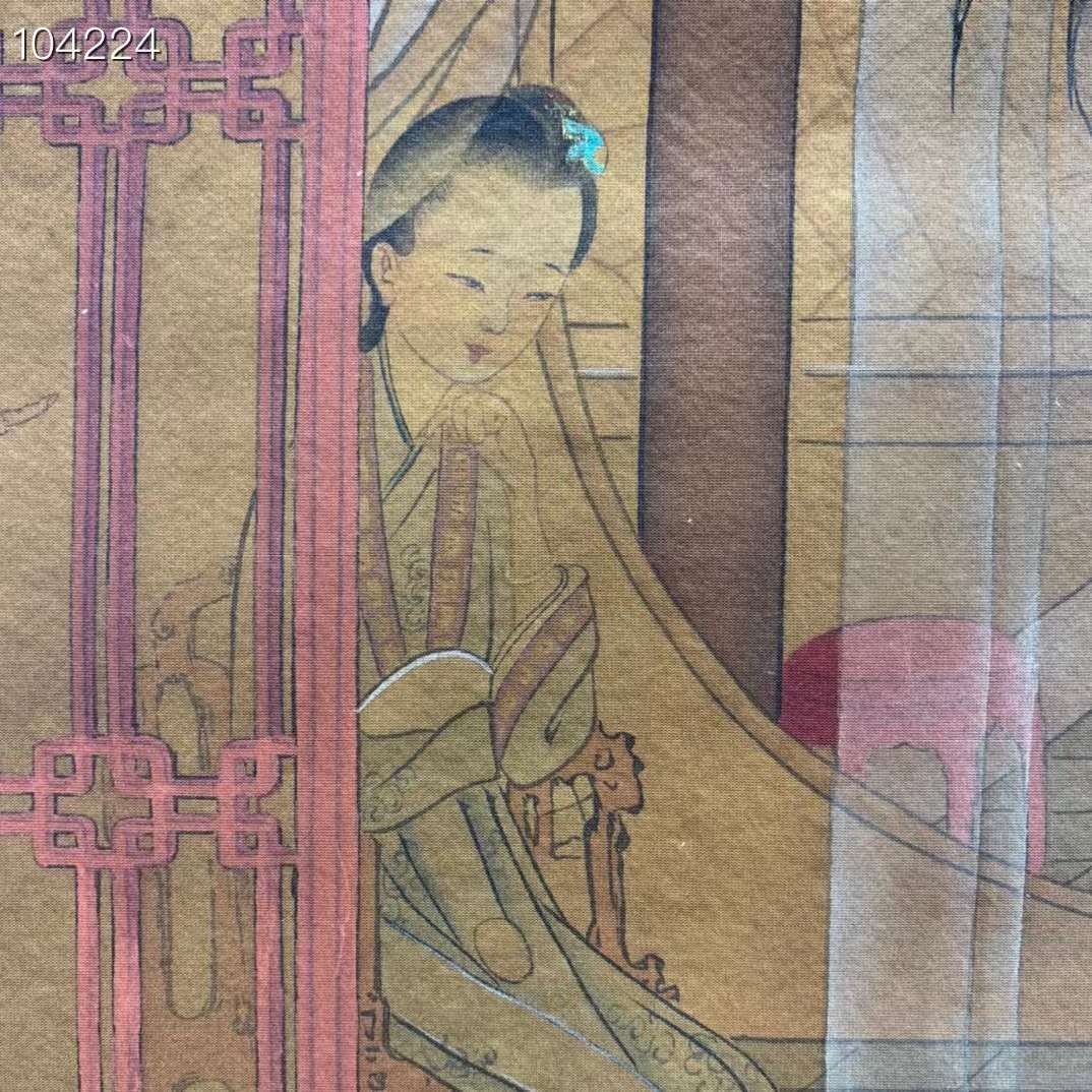 北宋画家——王居正绢本人物画