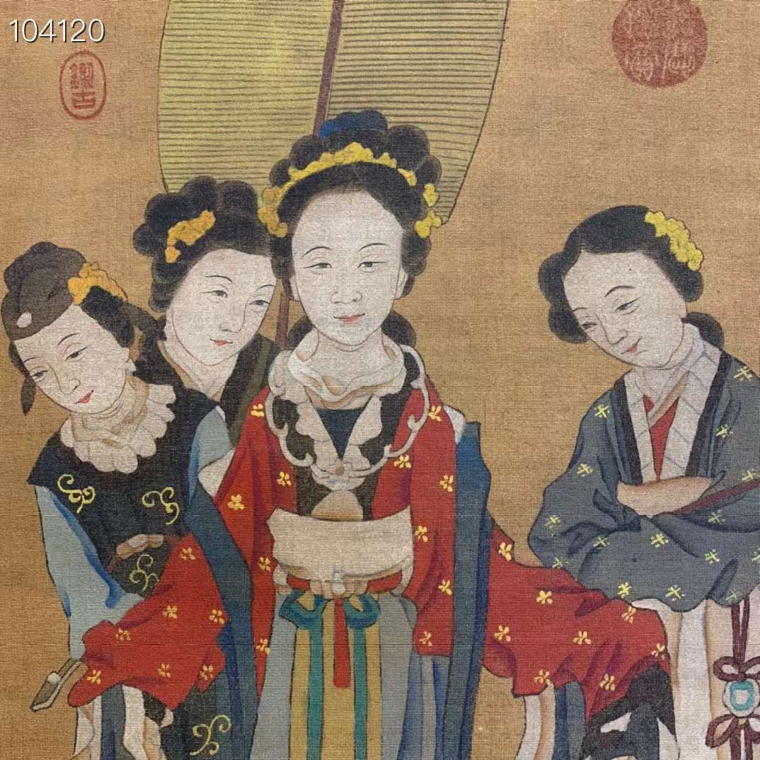 东晋——顾恺之精品绢本人物画一幅