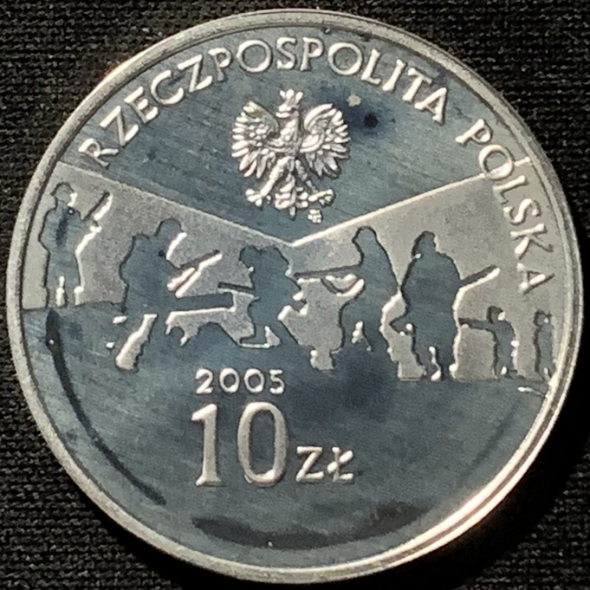 紫瑗钱币——第227期拍卖 波兰 2005年 二战胜利60周年 10兹罗提 14.14克 0.925银 精制