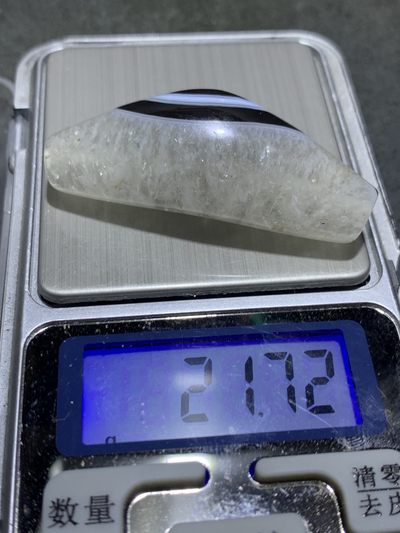 仅此一颗！精美高玉化药师玛瑙天眼水晶牛角珠一颗 仅此一颗！精美高玉化药师玛瑙天眼水晶牛角珠一颗