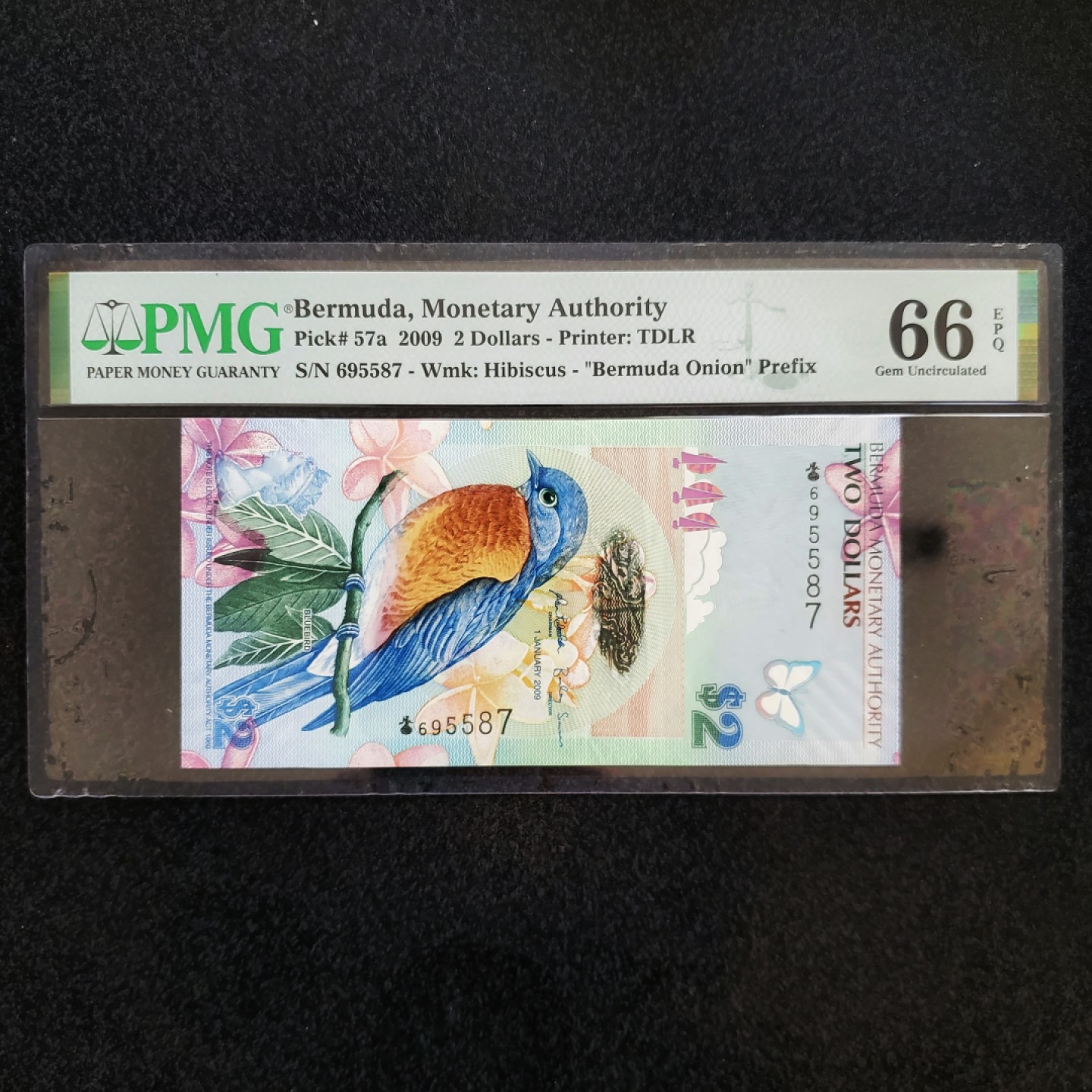 《外钞收藏家》第二百一十五期 2009年百慕大2刀 洋葱冠 PMG66