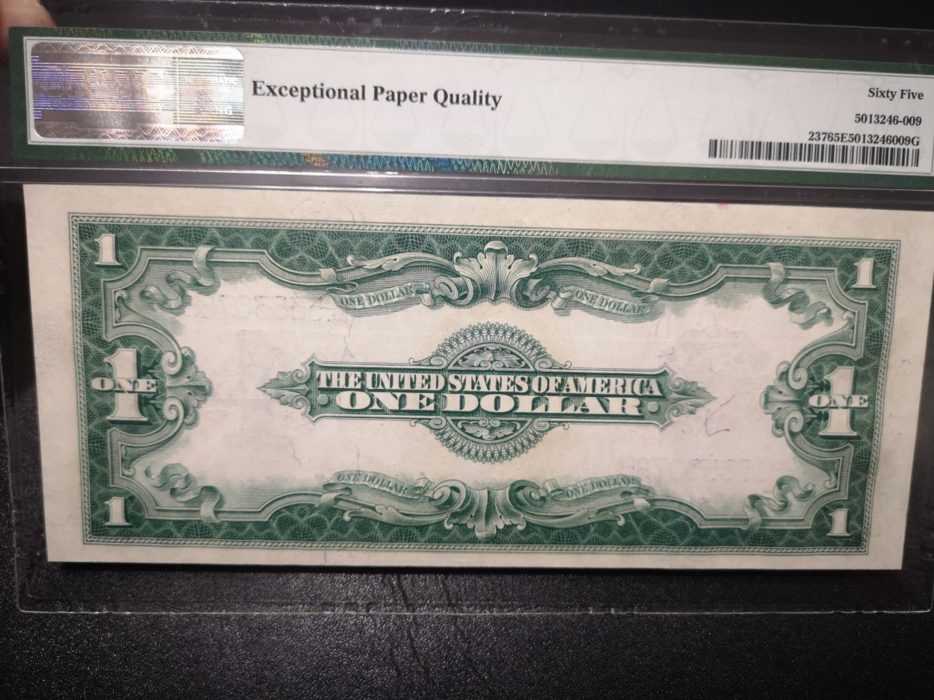 《外钞收藏家》第二百一十五期 1923年美国美国银币券大票幅 老版 1美元 PMG65