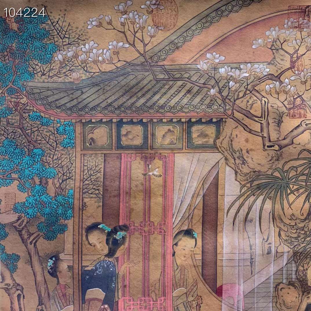 北宋画家——王居正绢本人物画