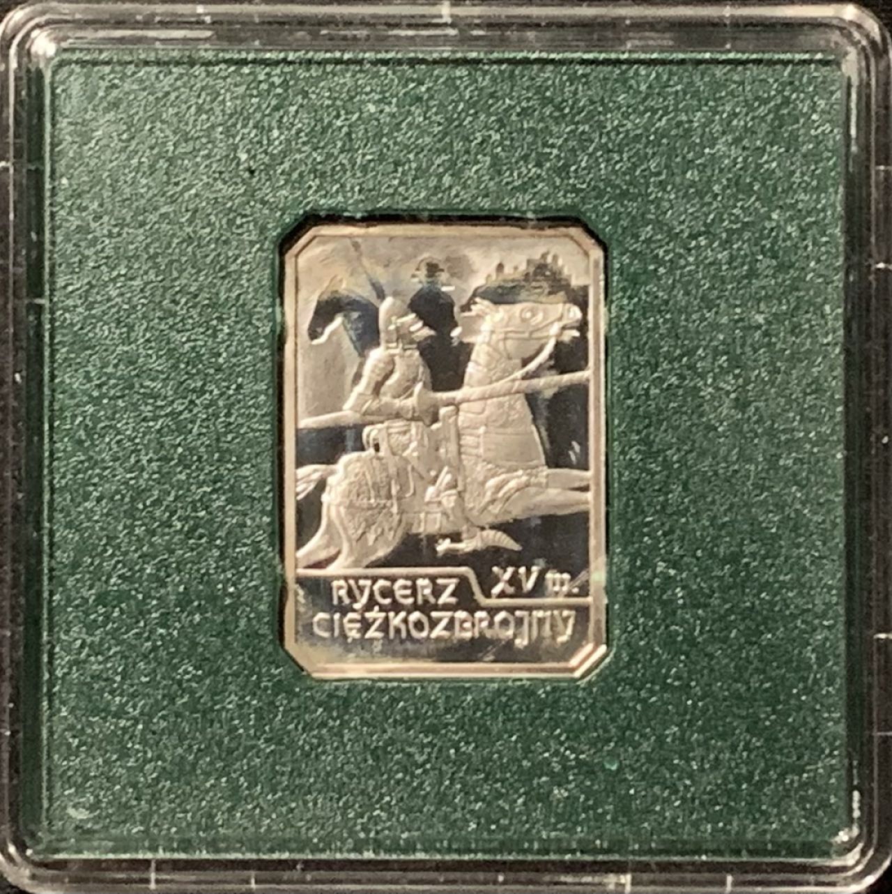 紫瑗钱币——第227期拍卖 波兰 2007年 骑士骑马比赛 10兹罗提 异形纪念币 14.05克 0.925银 精制