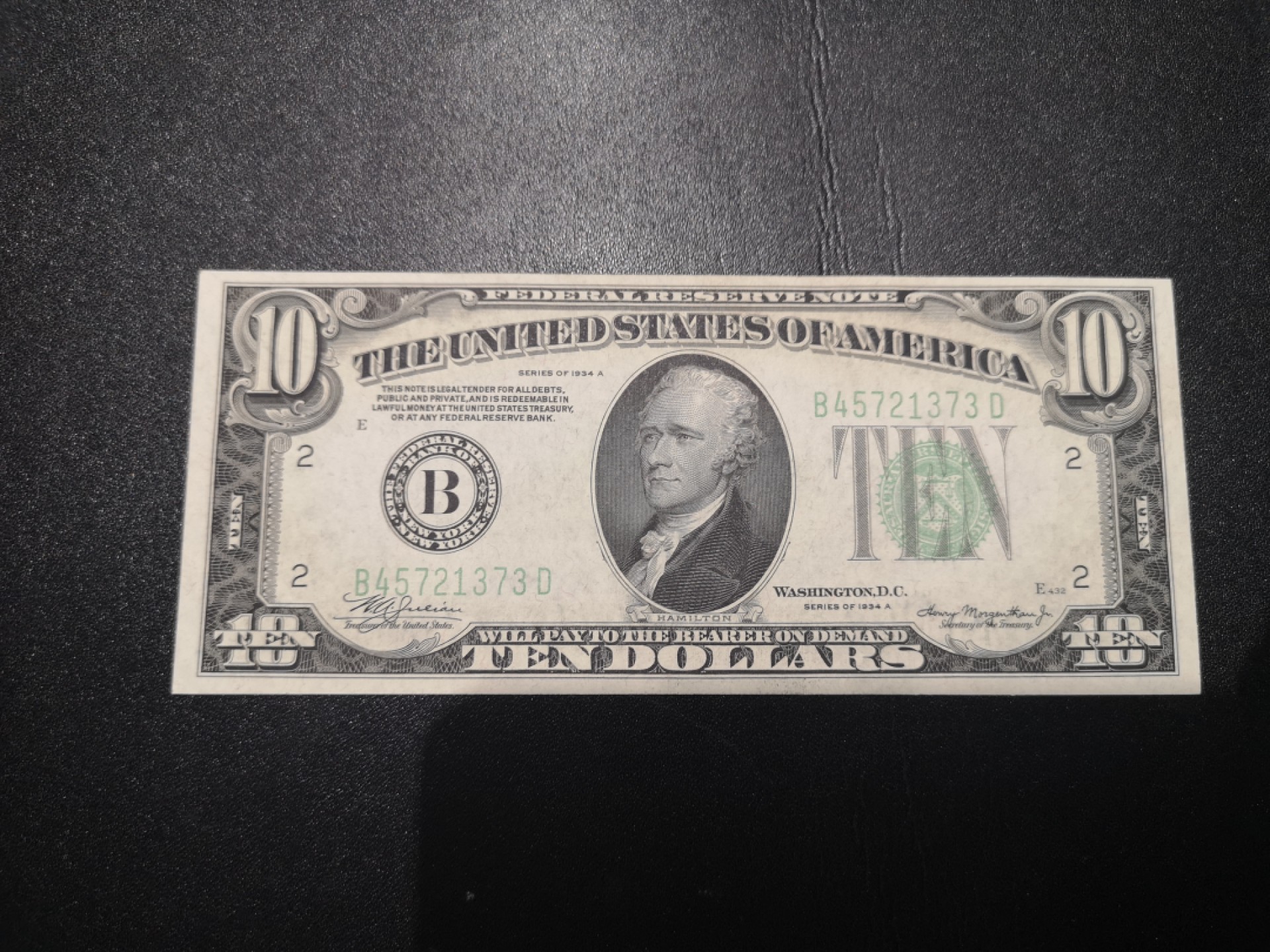 《外钞收藏家》第二百一十五期 1934年美元10元 近全新 无折 近百年纸币不绝