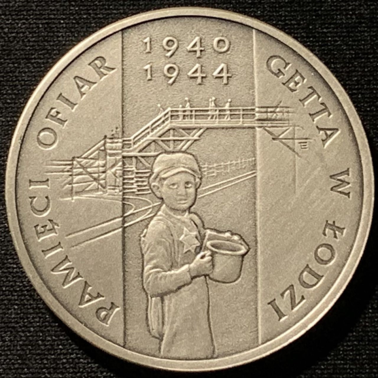 紫瑗钱币——第227期拍卖 波兰 2004年 洛兹·盖托(1940-1944)犹太区 20兹罗提 28.28克 0.925银 精制