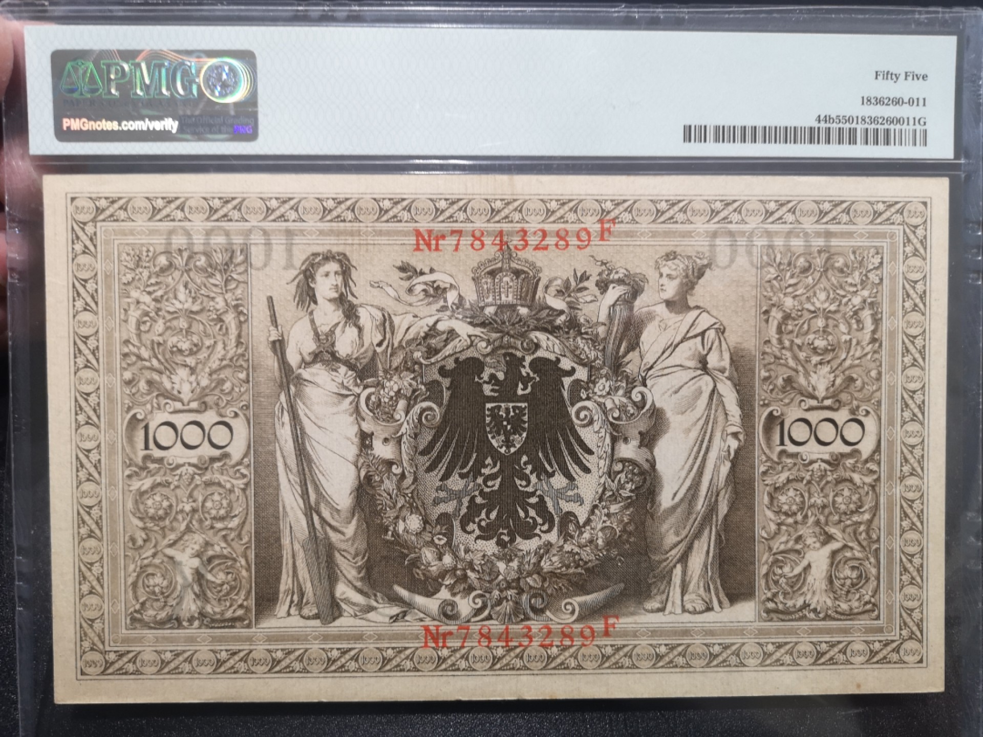 《外钞收藏家》第二百一十五期 1910年德国1000马克 PMG55