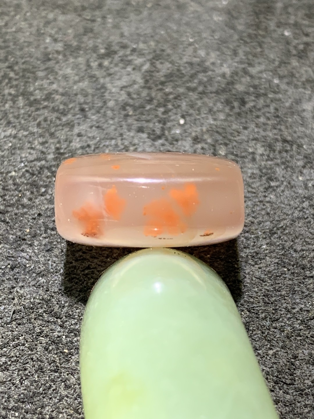 川料南红玛瑙冰飘荔枝冻朱砂点背云一个！