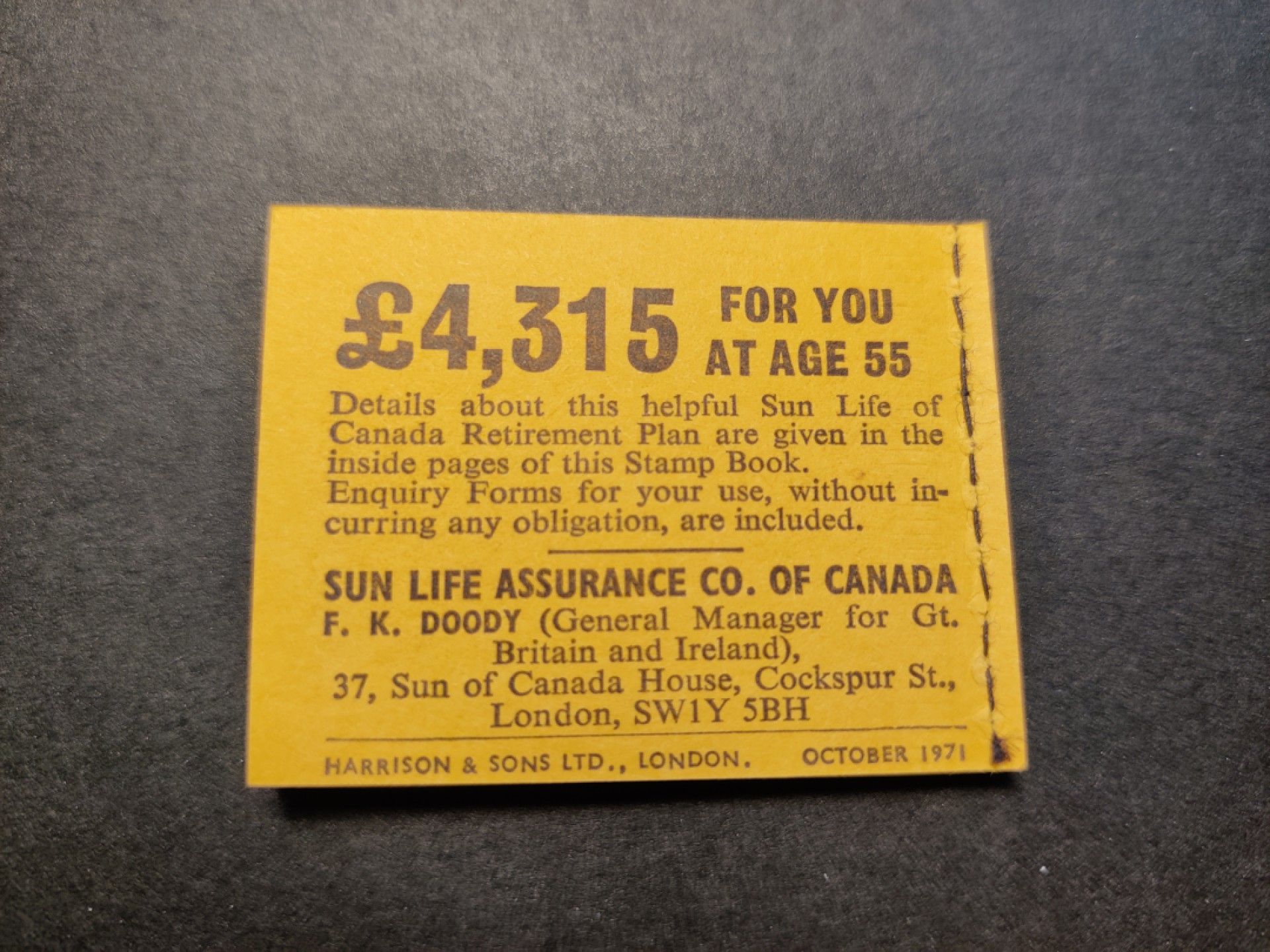 洪涛臻品 精选邮票限时拍卖第七十八期 资深玩家才见过的 英国梅钦普票小本票 加拿大阳光人寿保险广告 