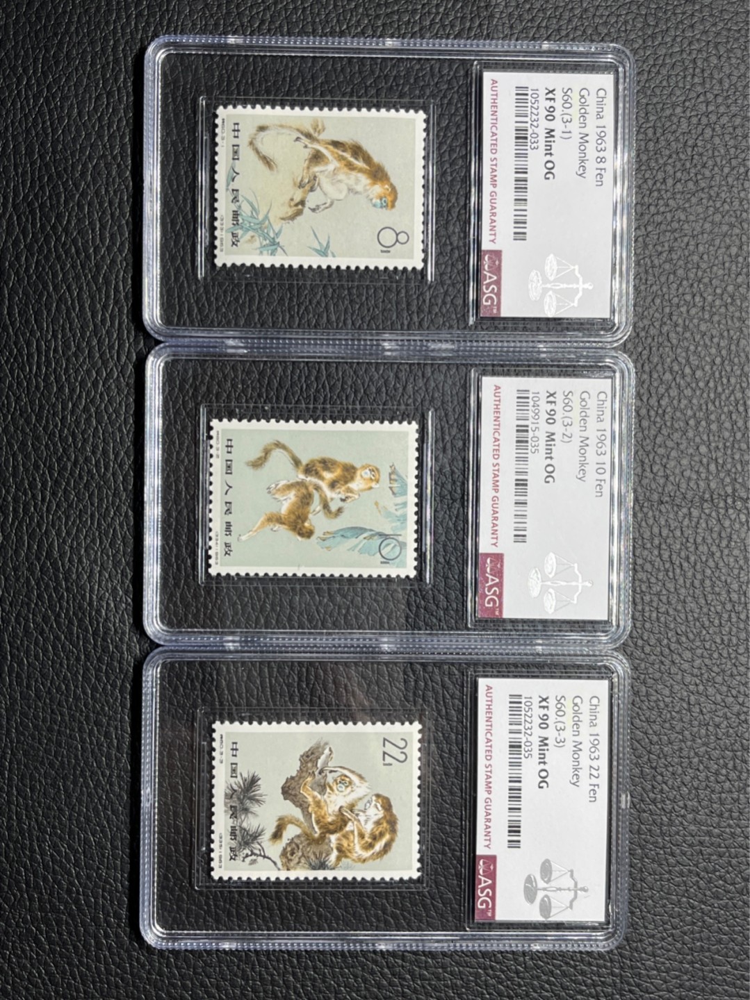 洪涛臻品 精选邮票限时拍卖第七十八期 特60金丝猴新全 ASG90同分一套OG，人气套票，白胶润泽，爱不释手，最严格时期出分，喜欢不要错过。ASG评级处于初级阶段，未来市场潜力巨大，注意提前囤精品货
