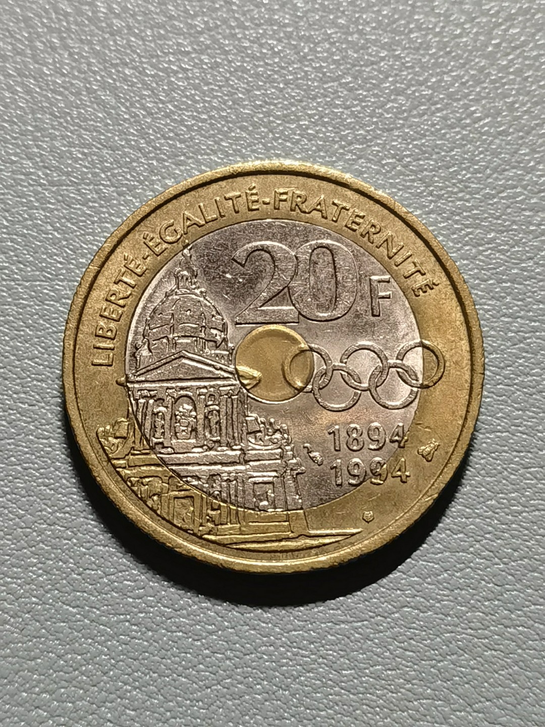 🎉乐享宝藏💰20221111期专场 法国20法郎纪念币~皮埃尔·德·顾拜旦