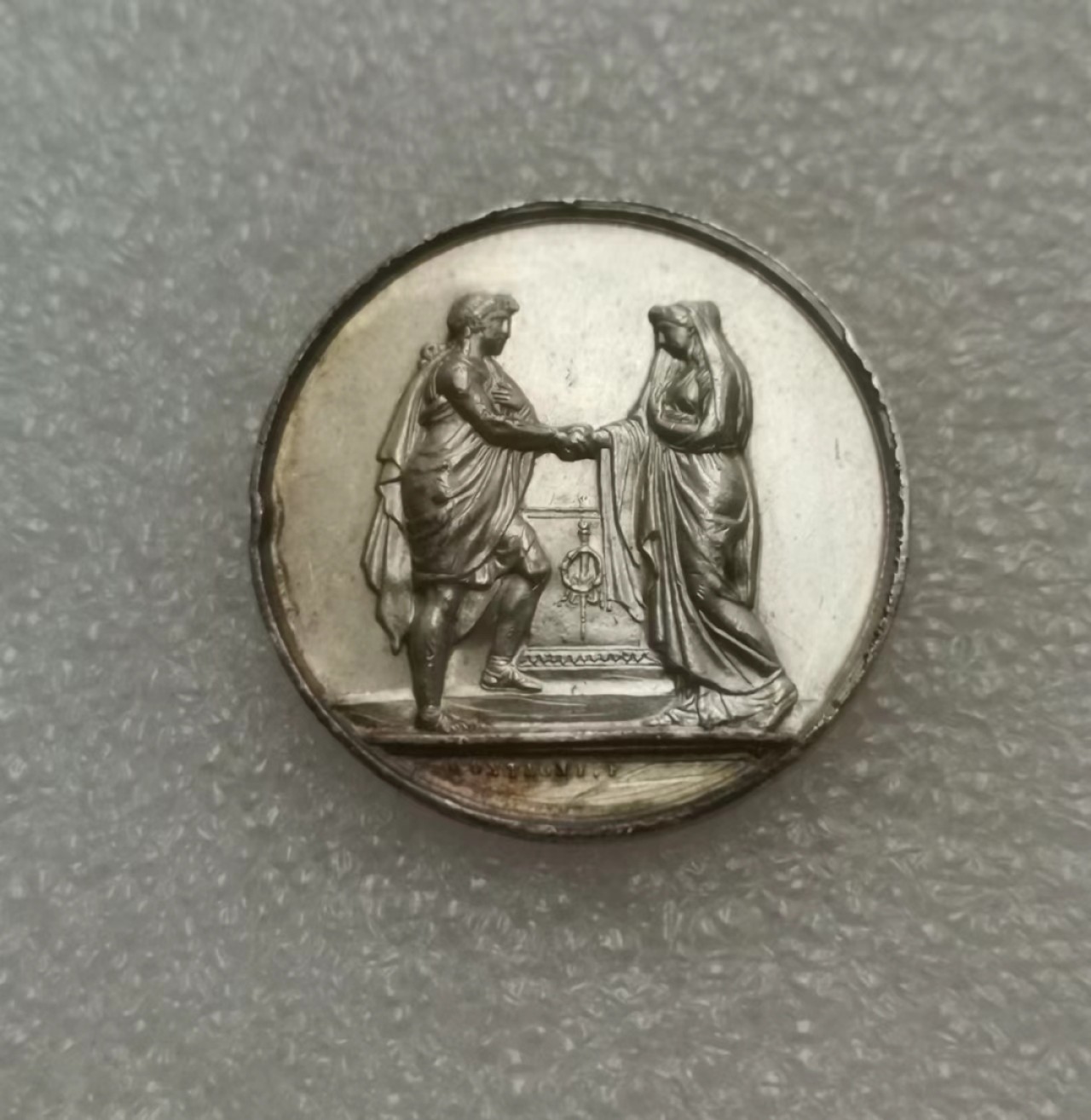 瓶子🏺第65期拍卖会 法国19世纪银质婚章（手指铭）