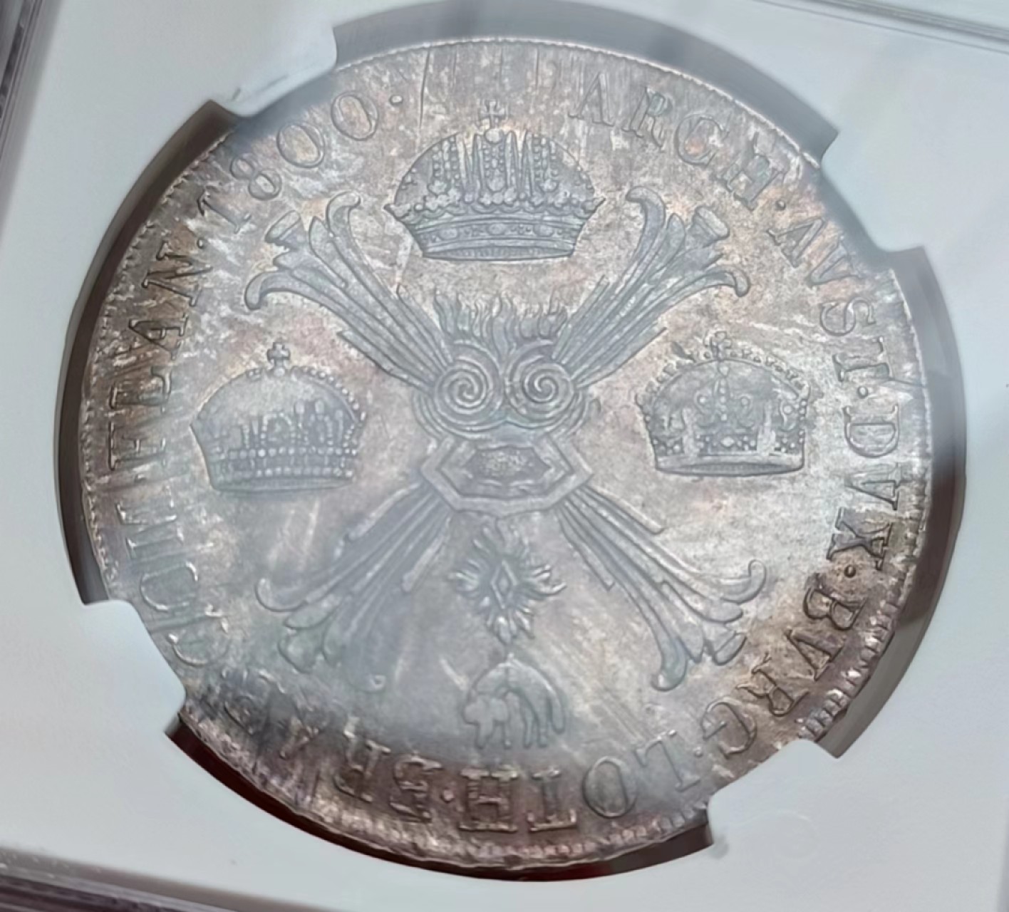 瓶子🏺第65期拍卖会 奥属尼德兰1800年1泰勒大银币 （米兰厂）稀少年份XF