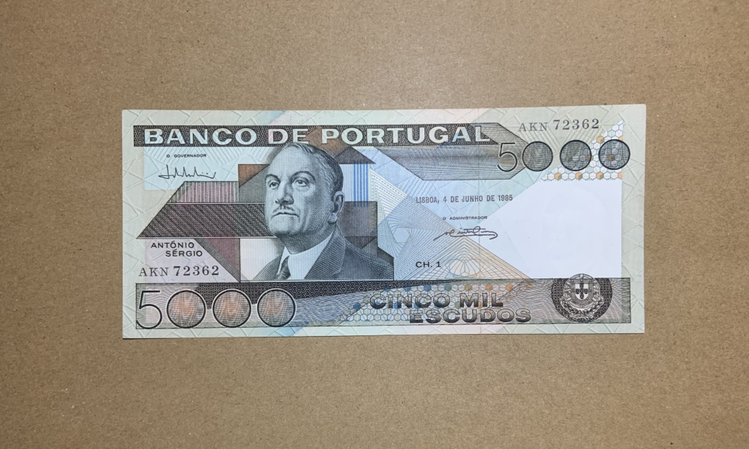 收藏联盟Quantum Auction 第207期拍卖 葡萄牙1985年5000埃斯库多 品相au