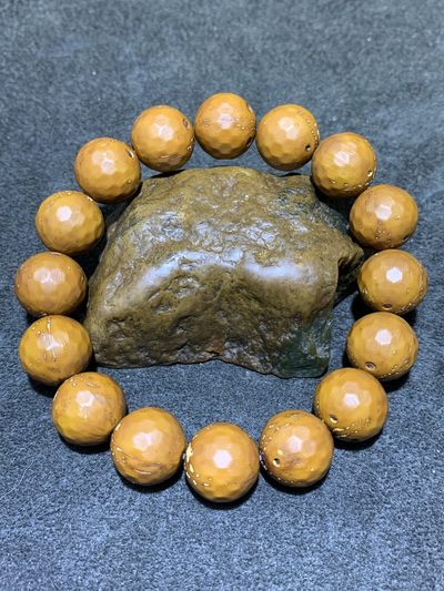 精美招财紫金鼠菩提钻切切面手串一条！ - 精美招财紫金鼠菩提钻切切面手串一条！