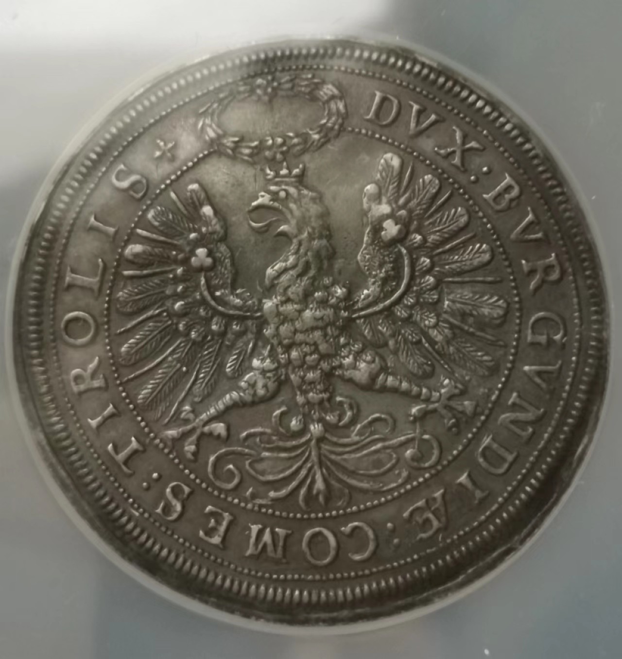 瓶子🏺第65期拍卖会 神圣罗马帝国1626年利奥波德大婚2泰勒超大银币全深打底光状态好（AU没给分，状态好过很多有分的）完全可以复评