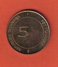 斯洛文尼亚1995年5托拉尔 国际粮农组织FAO纪念币 欧洲硬币 AUNC
