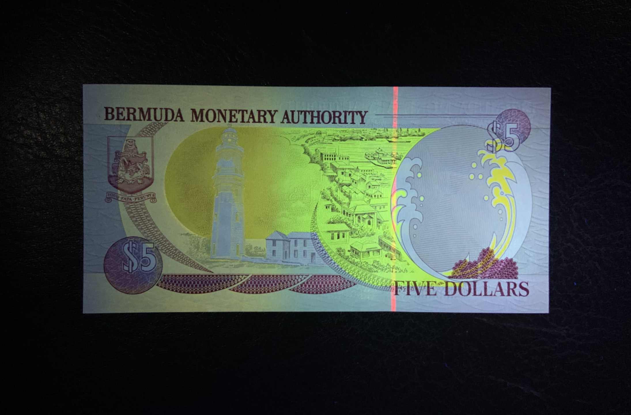 收藏联盟Quantum Auction 第207期拍卖 百慕大群岛2000年5元 品相全新UNC 自带豹子号777