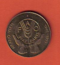 斯洛文尼亚1995年5托拉尔 国际粮农组织FAO纪念币 欧洲硬币 AUNC