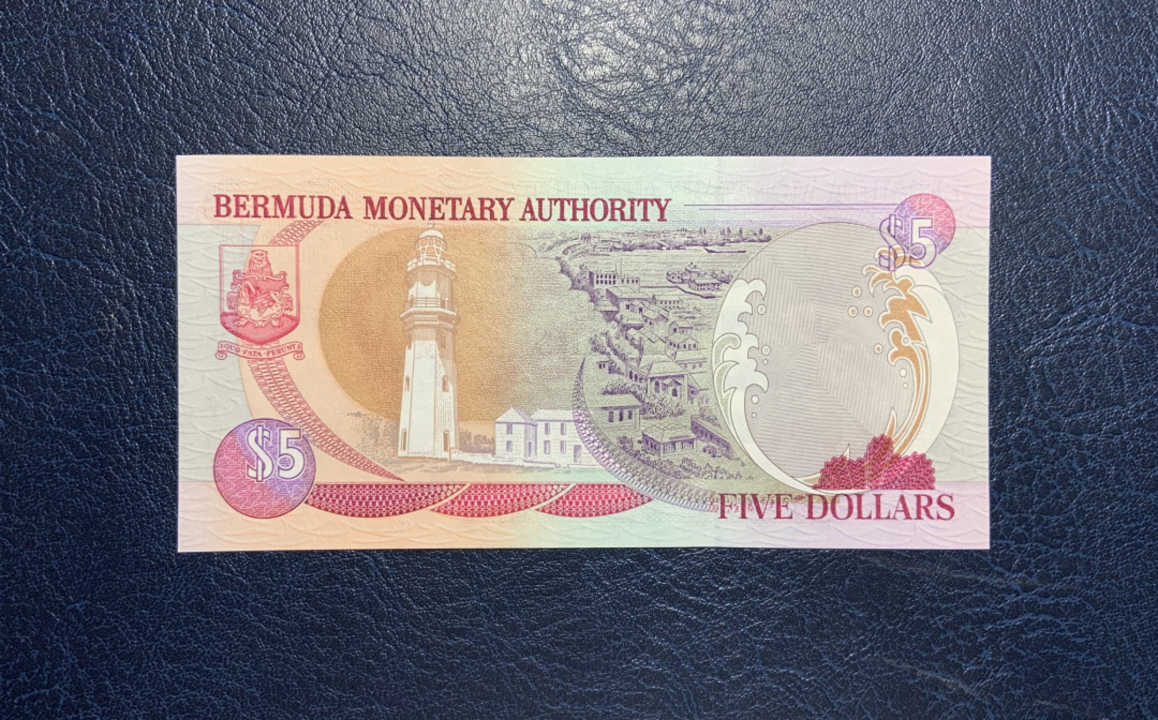 收藏联盟Quantum Auction 第207期拍卖 百慕大群岛2000年5元 品相全新UNC 自带豹子号777