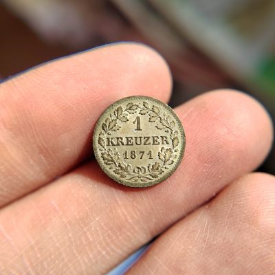 1871年，1科鲁兹，银币 - 1871年，1科鲁兹，银币