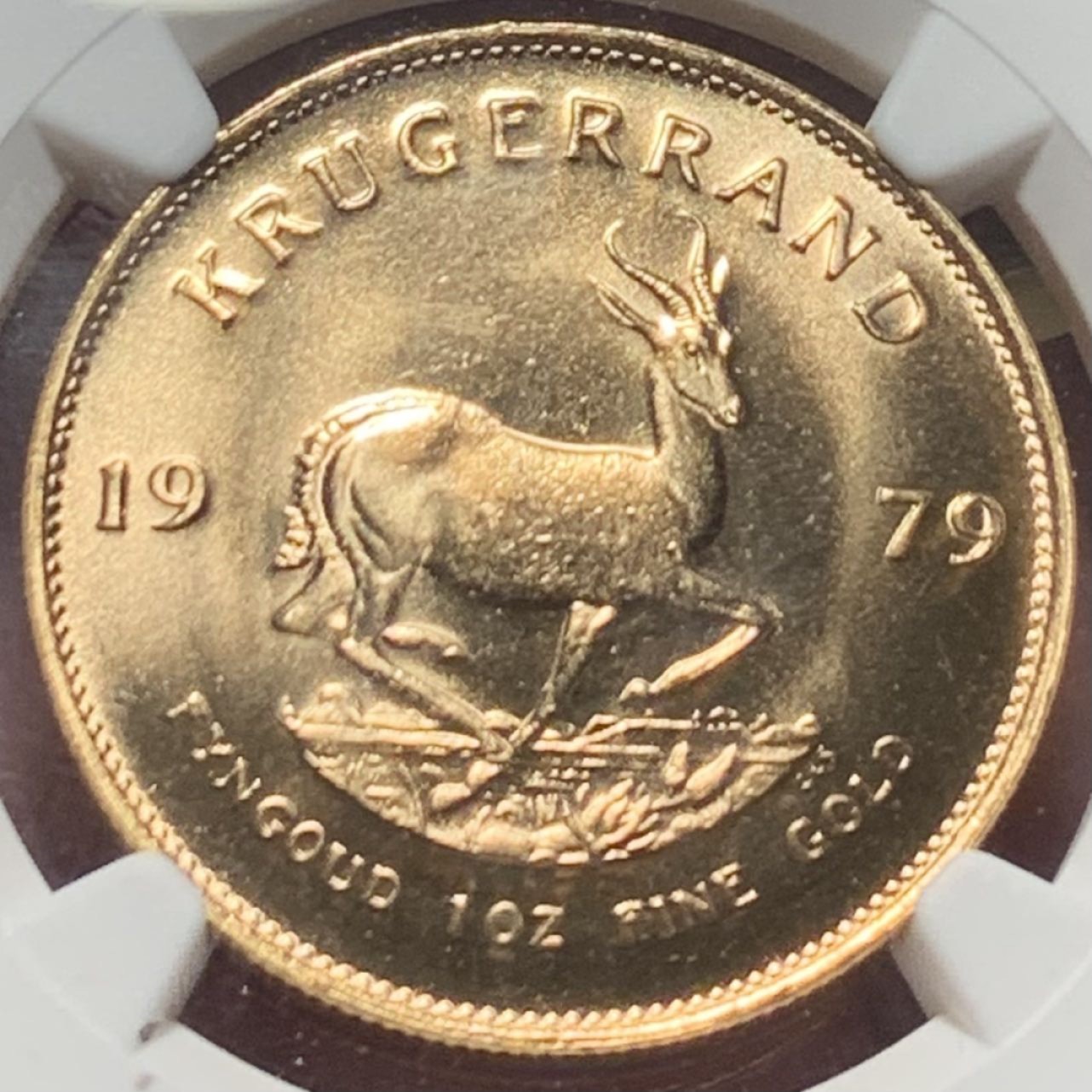 紫瑗钱币——第227期拍卖 南非 1979年 1克鲁格 金币 1盎司 纯金 NGC MS67