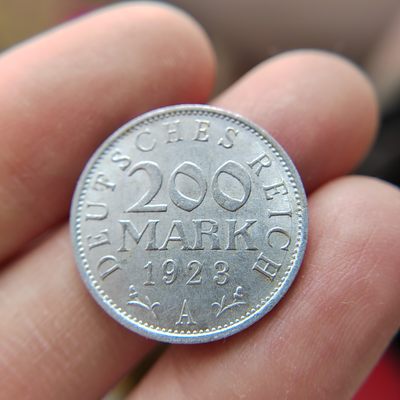 王之爱好～外国硬币 - 1923年，200马克，德国硬币