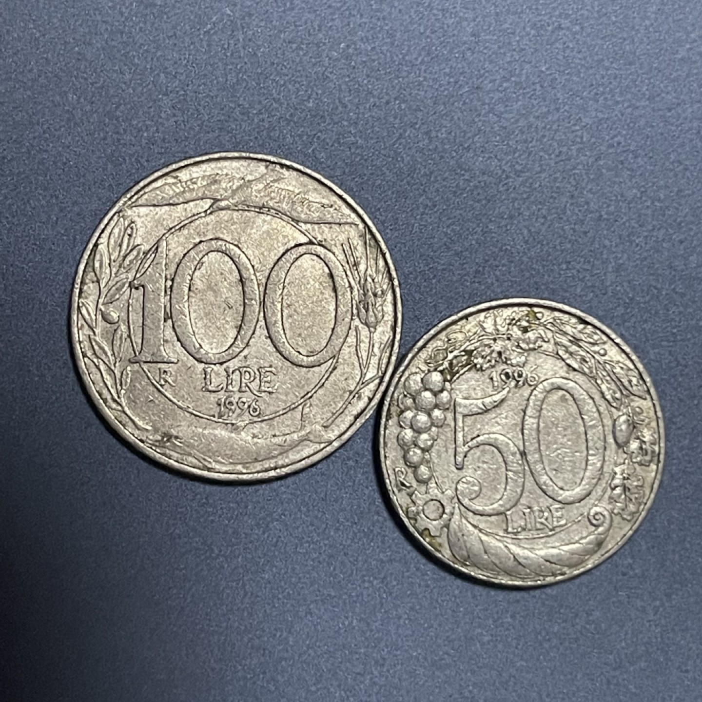 外国硬币0元起拍（29） 意大利50，100里拉