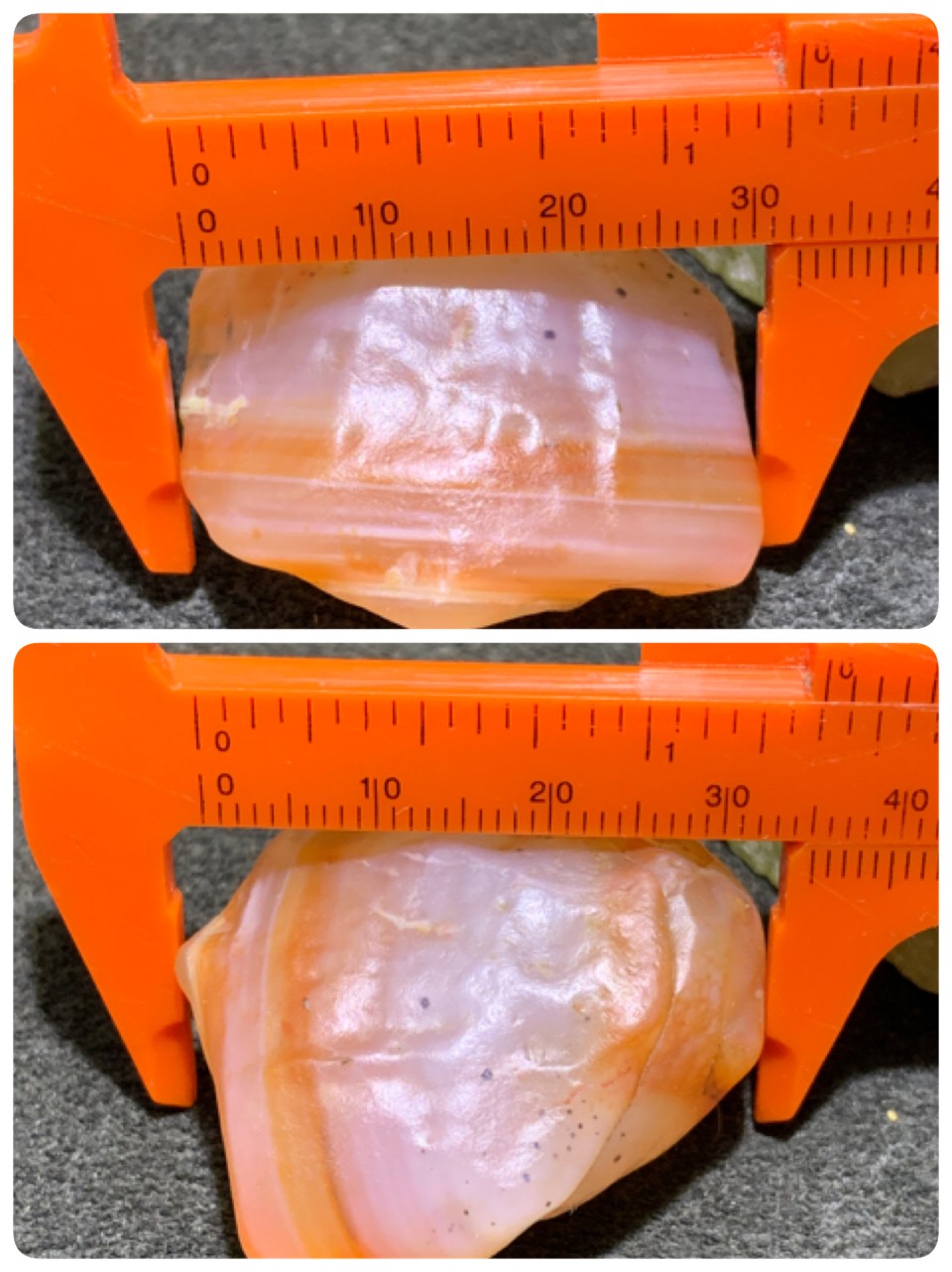 放福利！精美天然高玉化红白双色阿拉善玛瑙原石一颗，