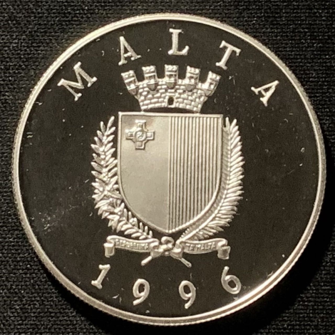 紫瑗钱币——第268期拍卖 马耳他 1996年 亚特兰大奥运会 水球 5里拉 31.47克 0.925银 精制