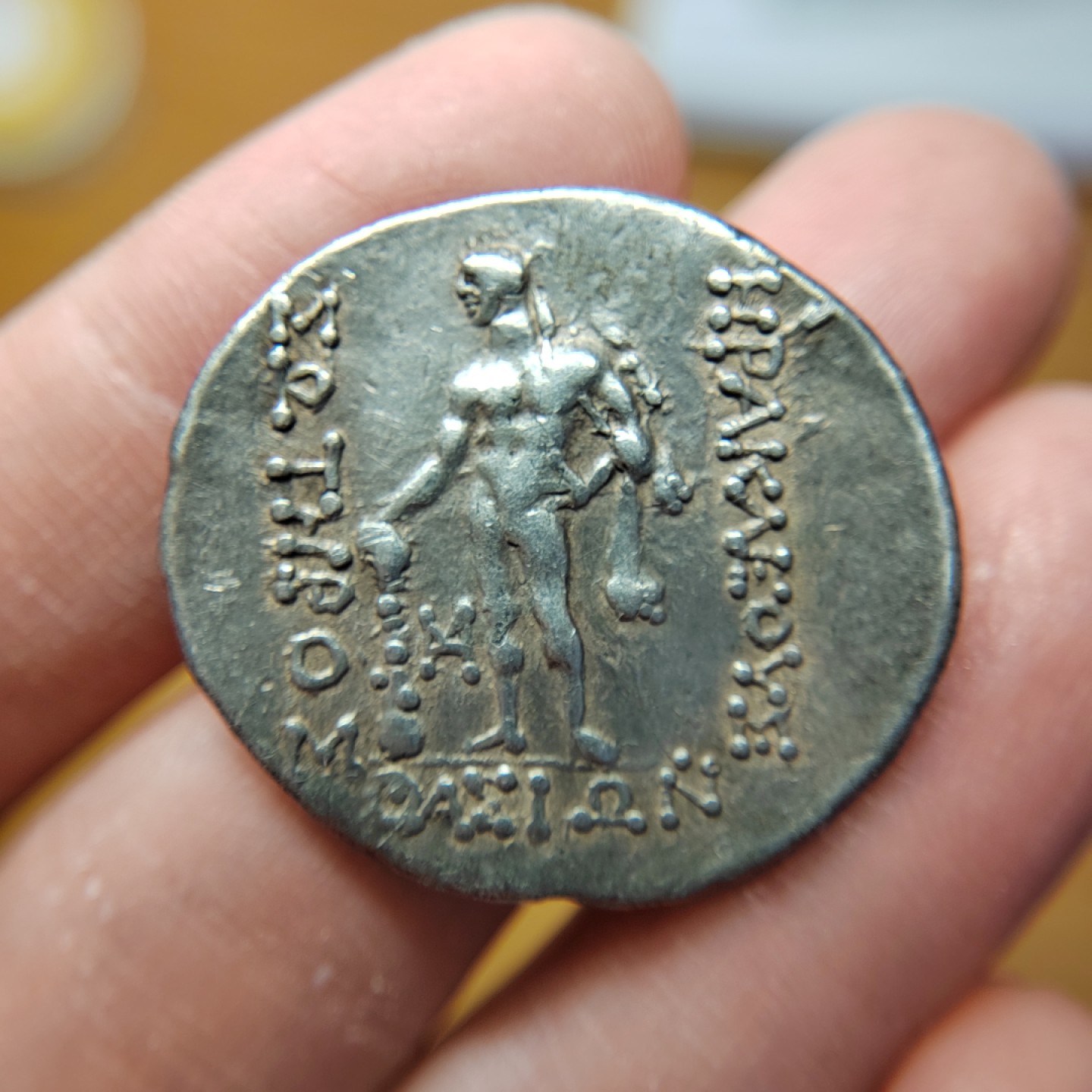 王之爱好～打制钱币 古希腊酒神狄奥尼索斯银币